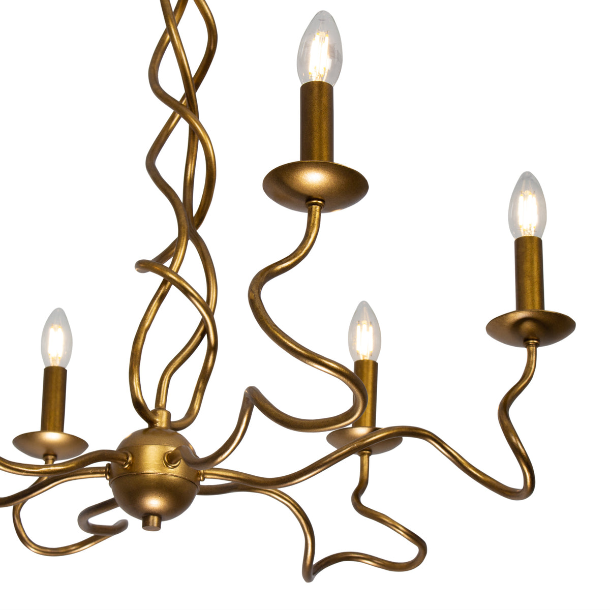 Rizo 28-in 6 Light Socket Oil Rubbed Bronze Chandelier