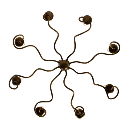 Rizo 36-in 8 Light Socket Oil Rubbed Bronze Chandelier