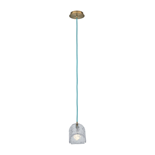 Pallina 6-in 1 Light Socket Winter Brass Pendant
