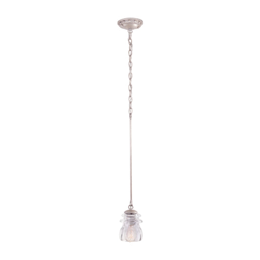 Brierfield 5-in 1 Light Socket Pearl Silver Pendant