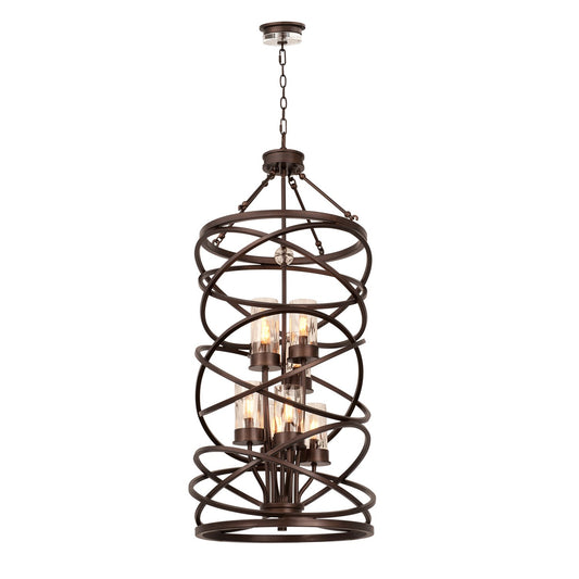 Eternity 20-in 8 Light Socket Etruscan Bronze Pendant