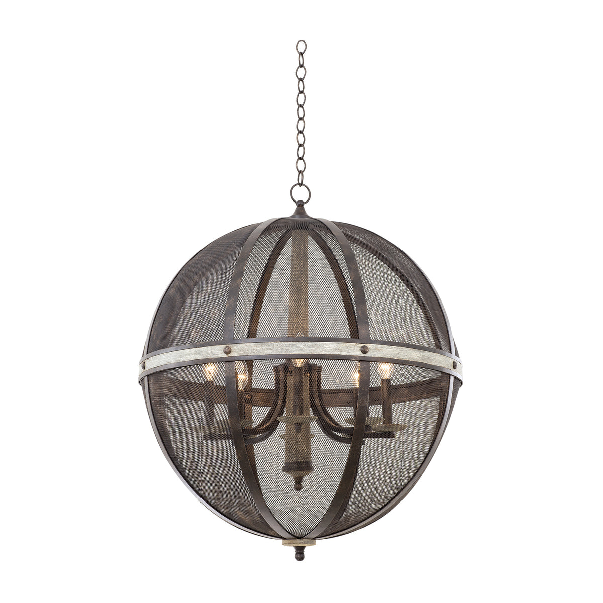 Coronado 28.5-in 8 Light Socket Florence Gold Chandelier