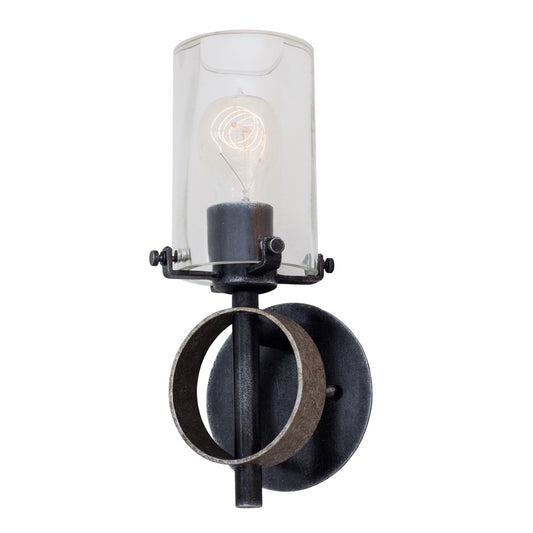 Irvine 12-in 1 Light Socket Vintage Iron Wall Sconce