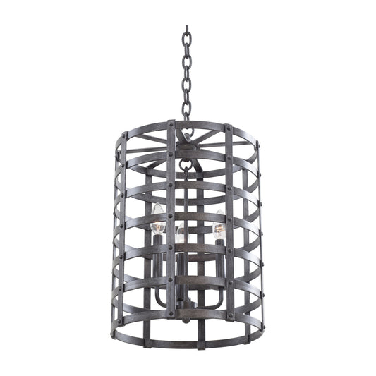 Townsend 13.75-in 3 Light Socket Vintage Iron Pendant