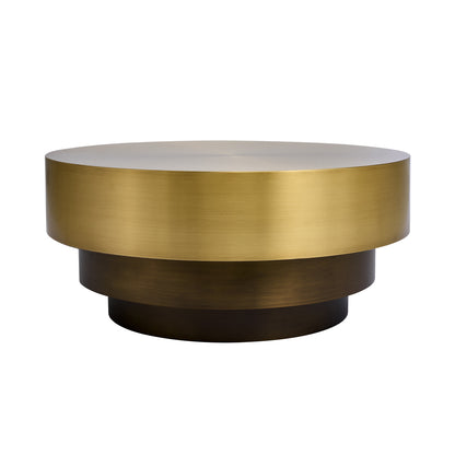 Laureato 34-in Natural Brass Table