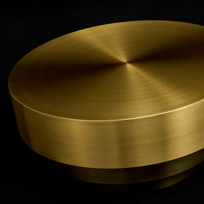 Laureato 34-in Natural Brass Table
