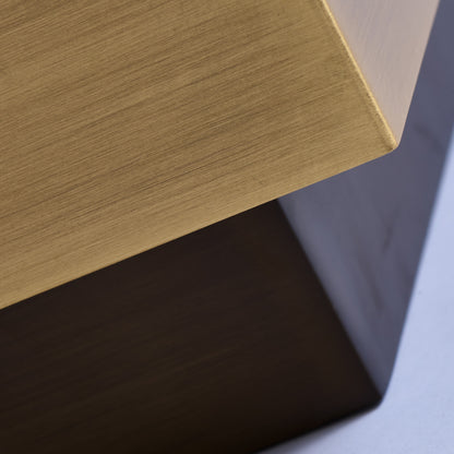 Forme 18-in Satin Bronze Table