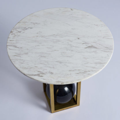 Luna 20-in Natural Brass Table