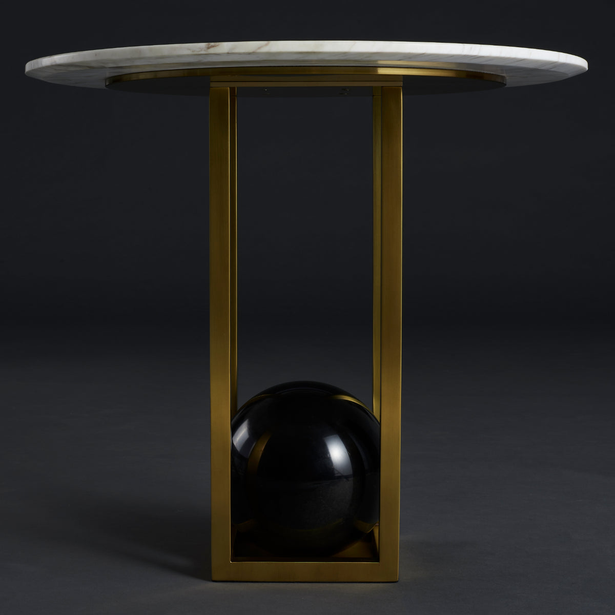 Luna 20-in Natural Brass Table