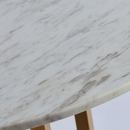 Luna 20-in Natural Brass Table