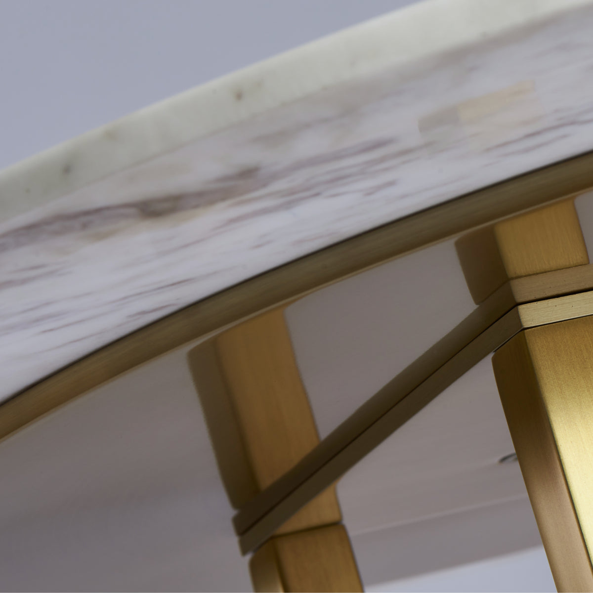 Luna 20-in Natural Brass Table