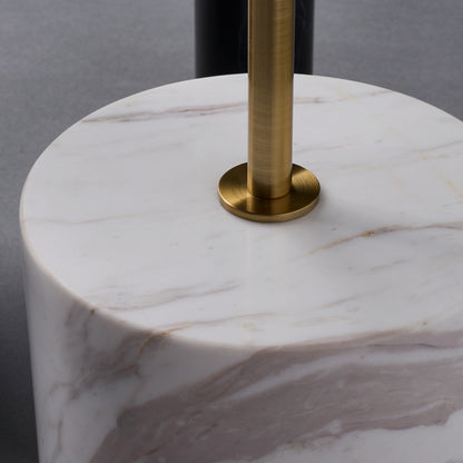 Calcolo 20-in Natural Brass/Matte Black Table