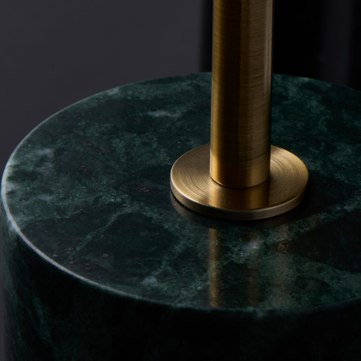 Calcolo 20-in Natural Brass/Matte Black Table