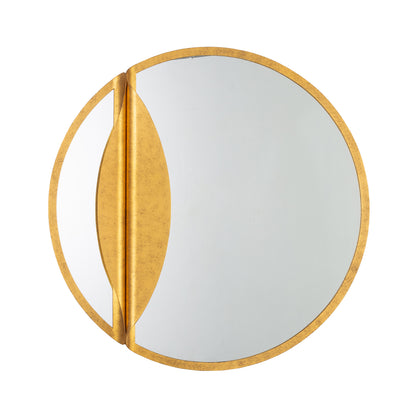 Divisio 30-in Oxidized Gold Leaf Mirror