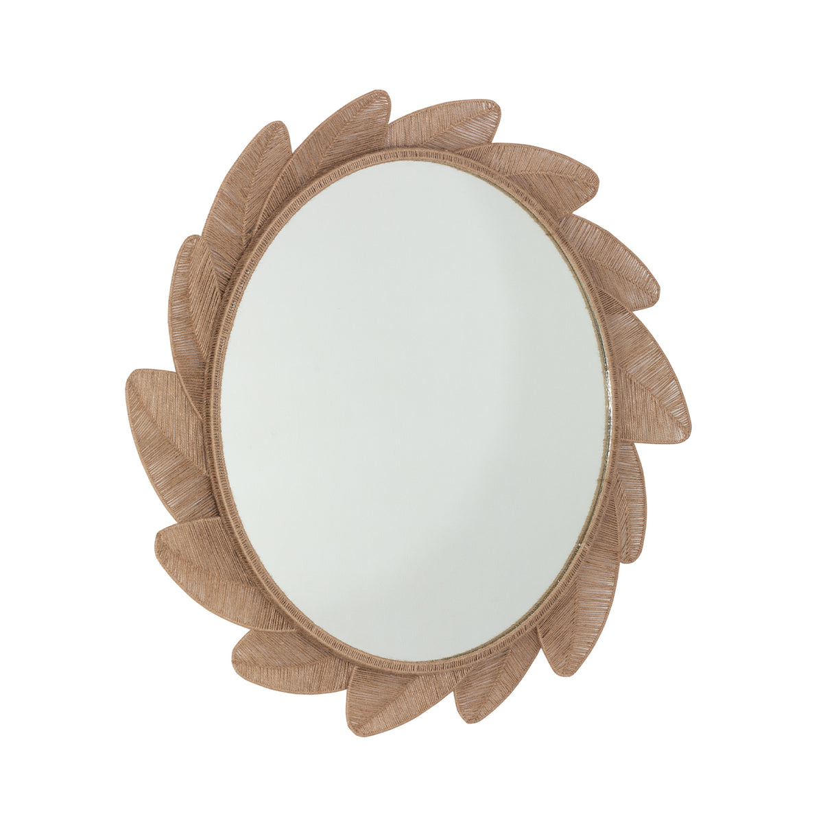 Foglie 40-in Jute Mirror