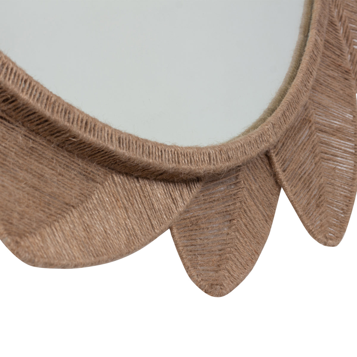 Foglie 40-in Jute Mirror