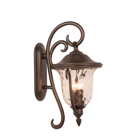 Santa Barbara Outdoor 27-in 4 Light Socket Burnished Bronze Outdoor Wall Sconce
