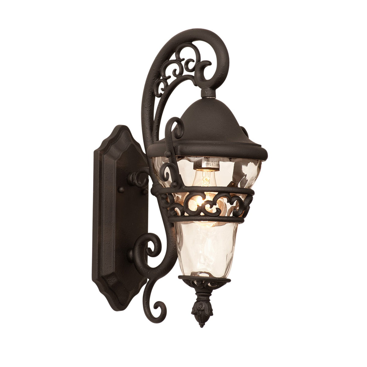 Anastasia Outdoor 17-in 1 Light Socket Matte Black Outdoor Wall Sconce