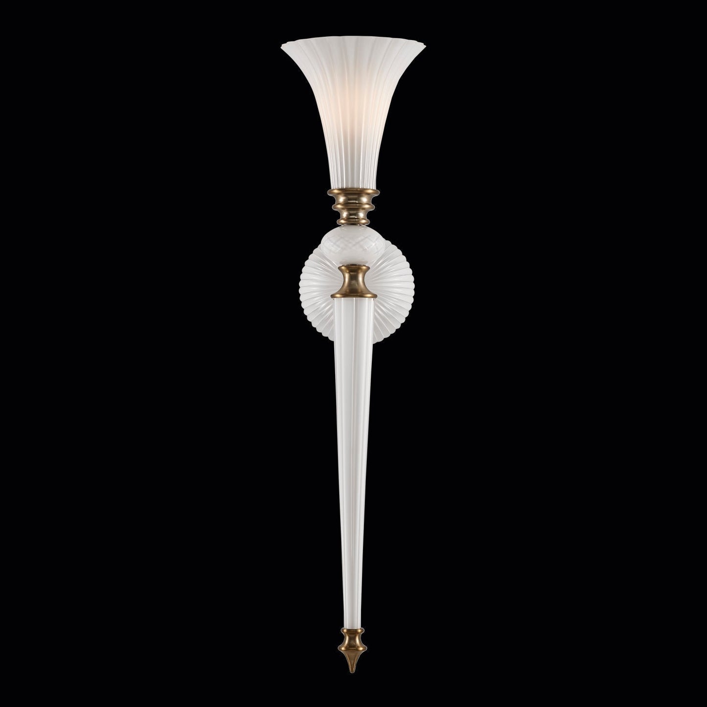 Bianca Luxury Wall Sconce - Winter White – Crystal+Form Allegri Crystal Lighting