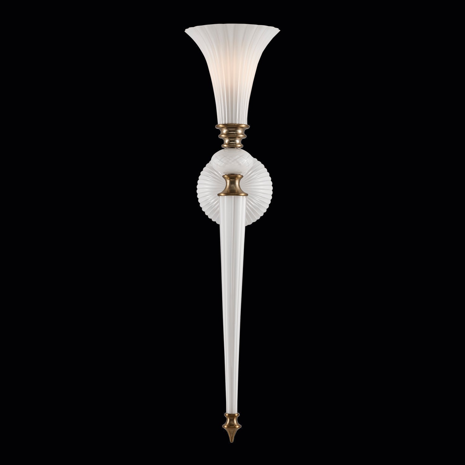 Bianca Luxury Wall Sconce - Winter White – Crystal+Form Allegri Crystal Lighting