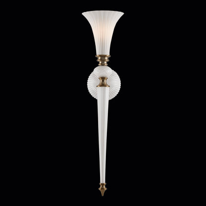Bianca Luxury Wall Sconce - Winter White – Crystal+Form Allegri Crystal Lighting