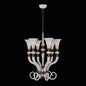 Bianca 28 inch Luxury Crystal Chandelier - Winter White - 043670-044-WHITE – Crystal+Form Allegri Crystal Lighting