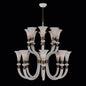 Bianca Luxury Crystal Chandelier - Winter Brass - 043672-044-WHITE – Crystal+Form Allegri Crystal Lighting