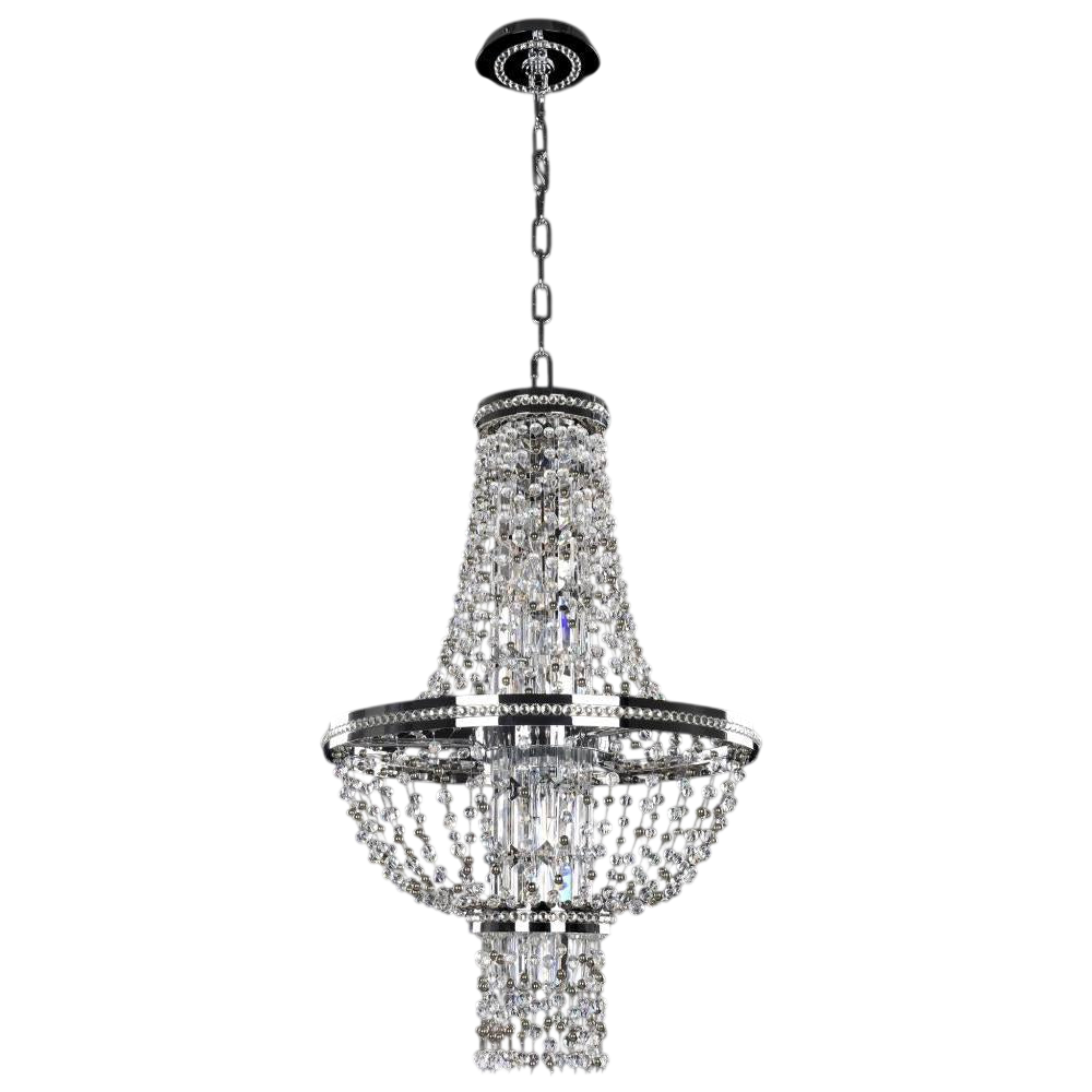 Capri 18 Inch Pendant – Crystal+Form Allegri Crystal Lighting